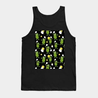 Cute Pickleball Player Pickles Pattern Tank Top